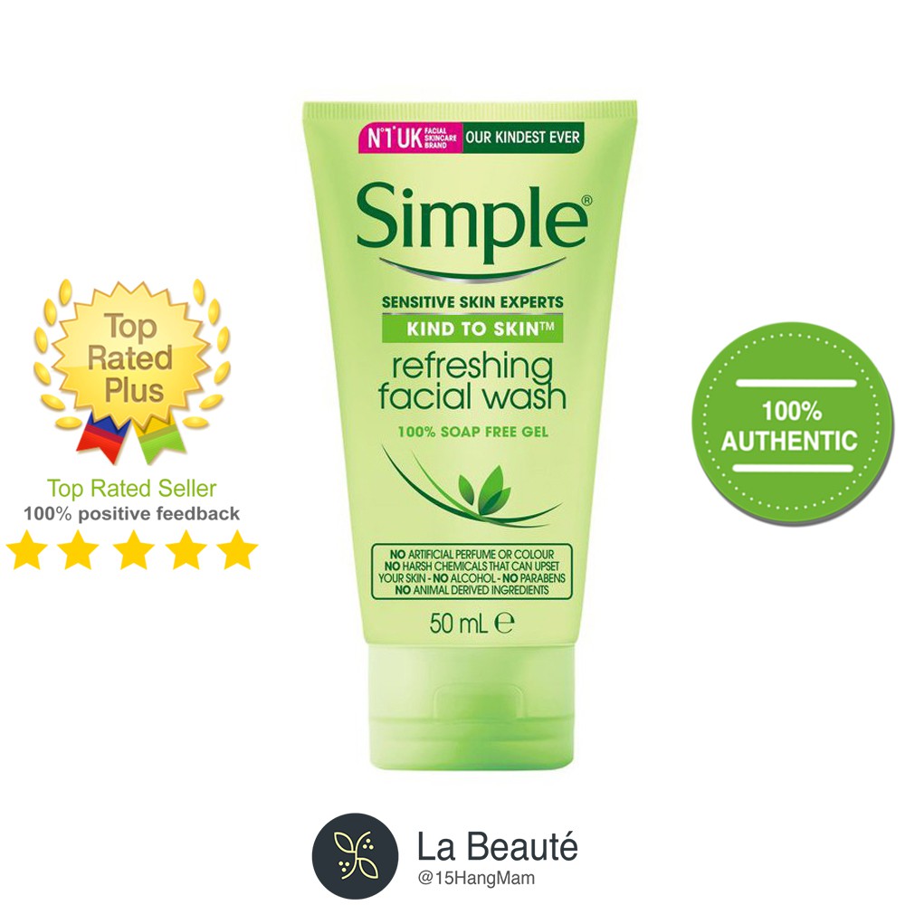 [Chính Hãng] Simple Kind To Skin Refreshing Facial Wash - Sữa Rửa Mặt Dịu Nhẹ Cho Da Nhạy Cảm [Nhiều Dung Tích] | BigBuy360 - bigbuy360.vn