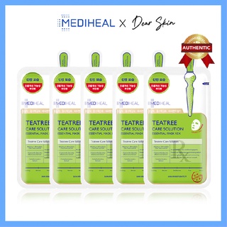 [Chính hãng] [Hộp 10] Mặt Nạ Tinh Chất Tràm Trà làm giảm mụn Mediheal Teatree Care Solution Essential Mask