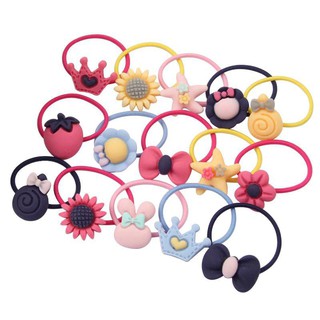 Set 20 Dây Chun Buộc Tóc Không Làm Đau Tóc/ Đầu Bé Gái