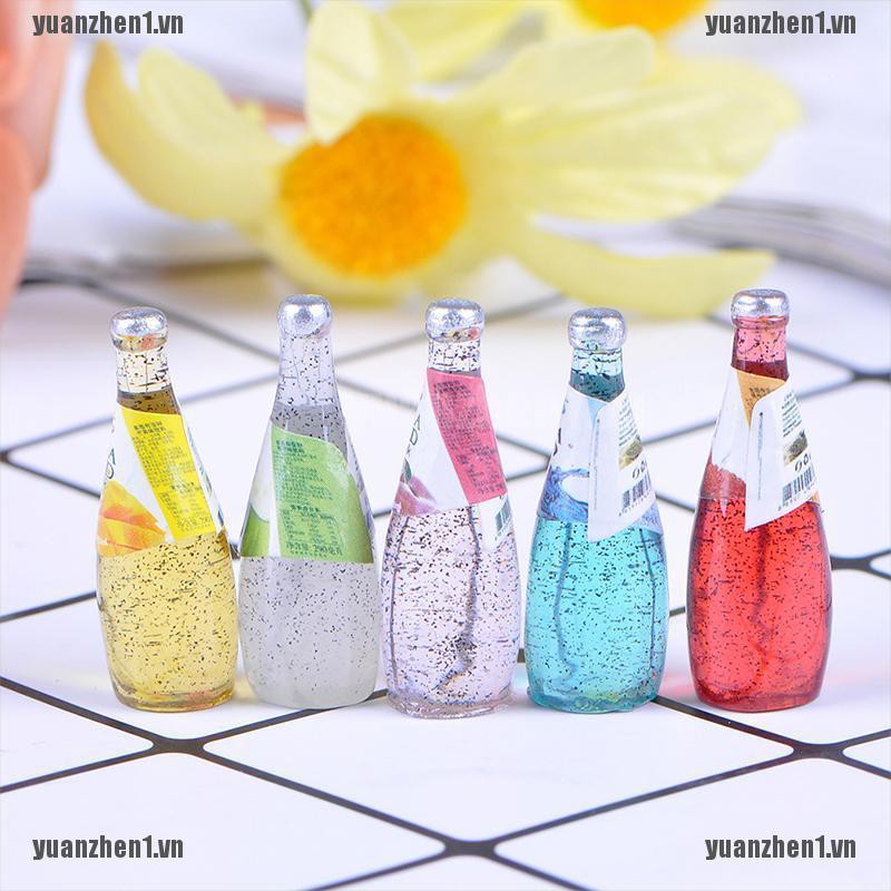 [YUANZHEN1] Set 5 Bình Đựng Nước Trái Cây mini Tỉ Lệ 1 / 12 Trang Trí Nhà Búp Bê