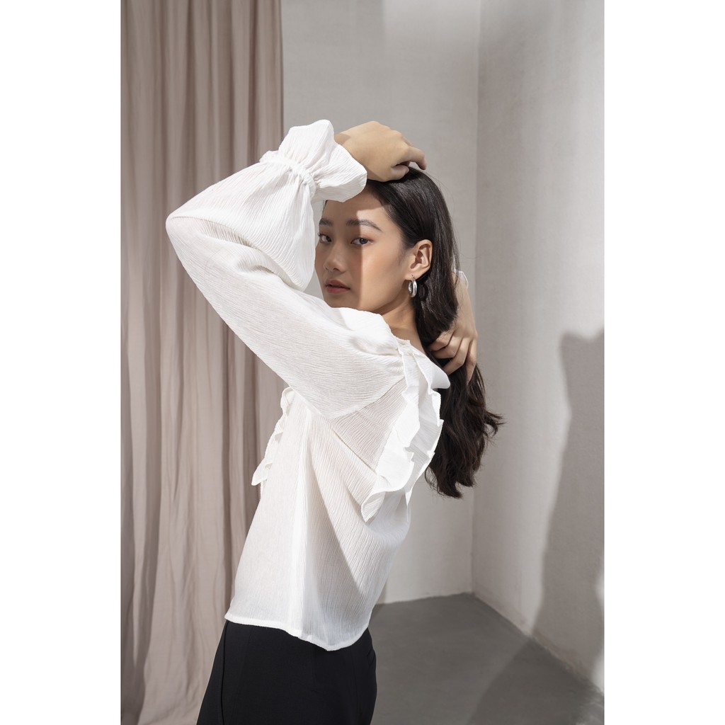 Happy Zoo - Áo tay dài đan dây trắng | BigBuy360 - bigbuy360.vn