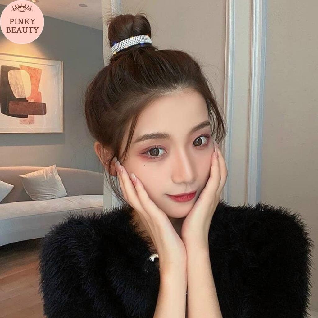 Kẹp Búi Tóc Tua Rua Đính Đá Phong Cách Hàn Quốc Cài Tóc Kim Tuyến Lấp Lánh Sang Trọng Cá Tính Cho Nữ - Pinky Beauty