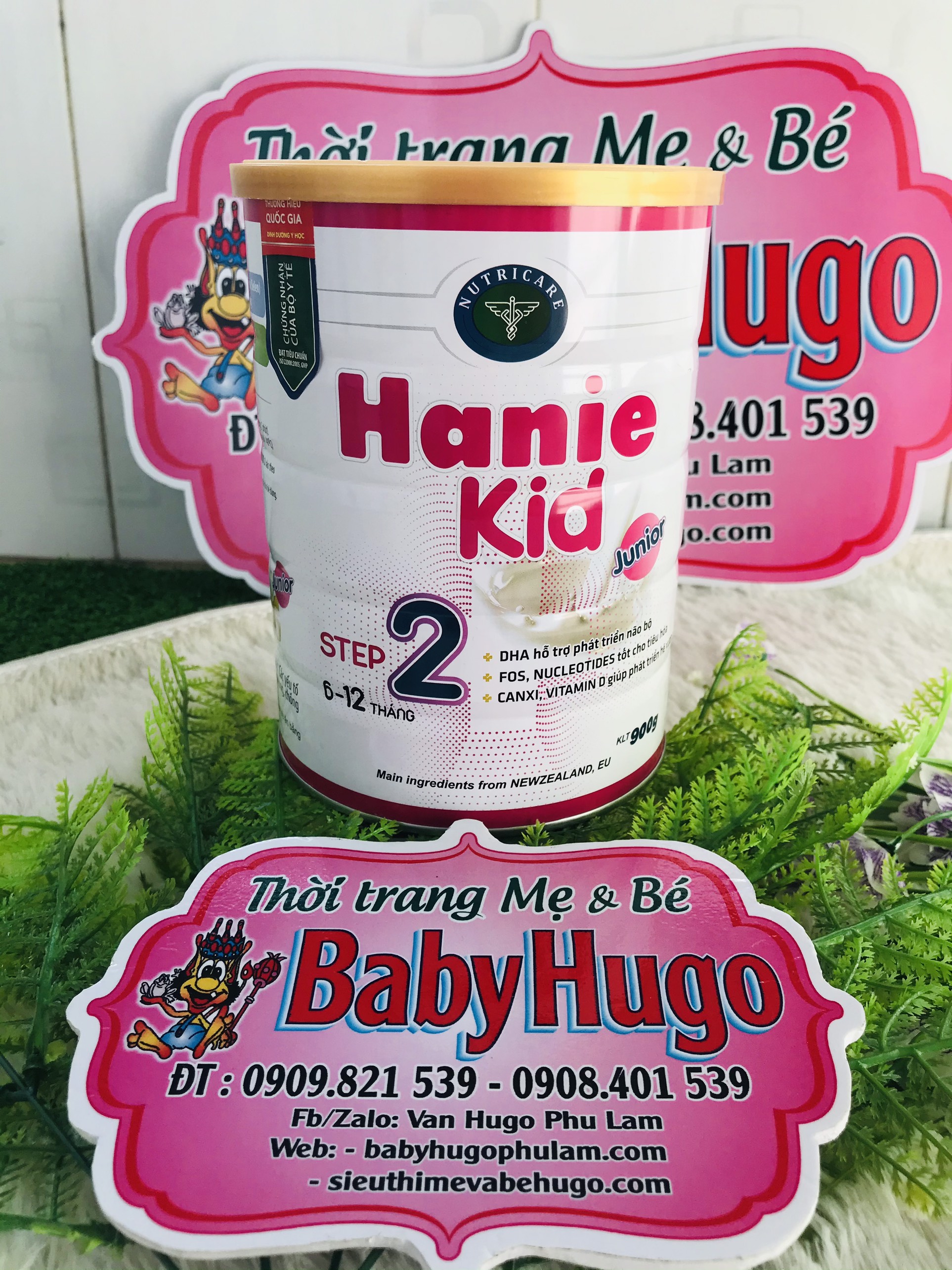 HSD 2022] Sữa Bột Hanie Kid 2 Dành Cho Trẻ Biếng Ăn &amp; Suy Dinh Dưỡng 900g