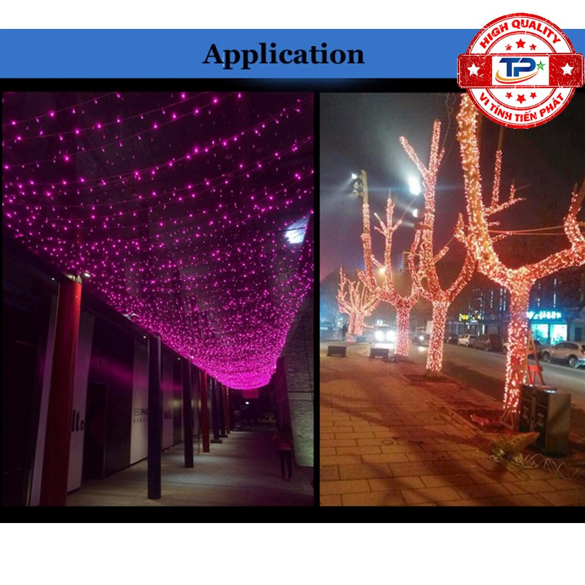 Dây đèn Led dài 100m  nhấp nháy dùng trang trí Gia Đình, Quán, Noel, ngoài Đường Phố... Chúc Mừng Năm Mới Tết 2023
