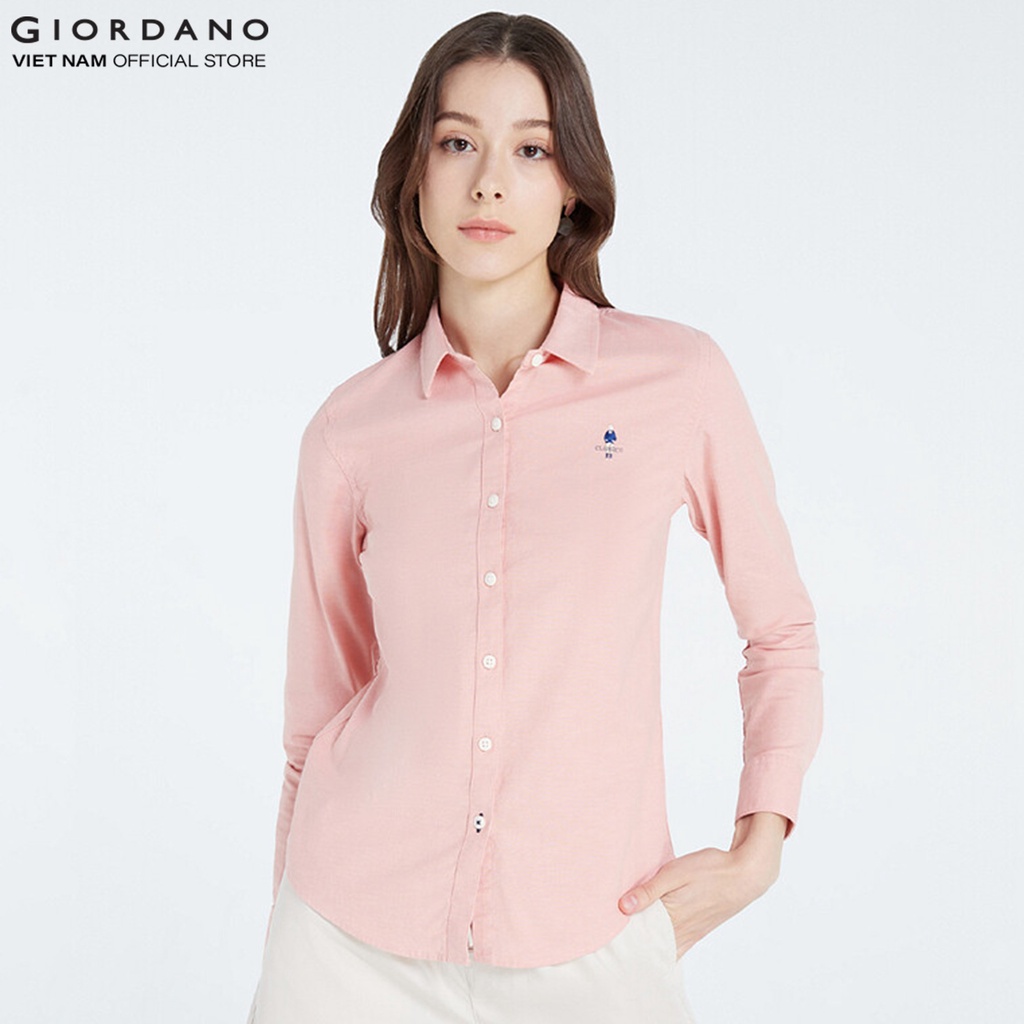 Áo Sơ Mi Nữ Dài Tay Giordano 05340038