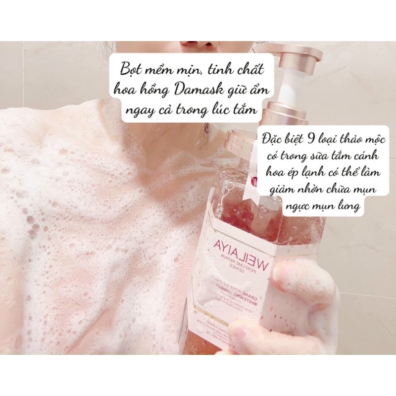 Sữa tắm hoa hồng Wei 450ml | BigBuy360 - bigbuy360.vn