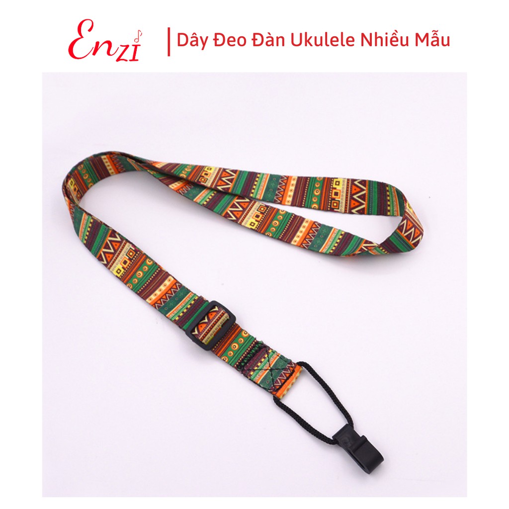 Dây đeo đàn ukulele nhiều màu sắc không cần đục thùng hàng loại 1 Enzi