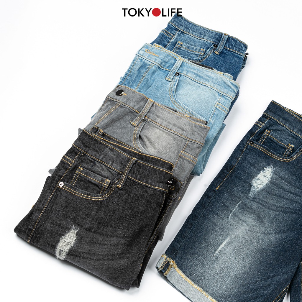 [Mã WABRTKL12 giảm 10% đơn 250K] Quần Shorts Jean Nam TOKYOLIFE I725-068E | BigBuy360 - bigbuy360.vn