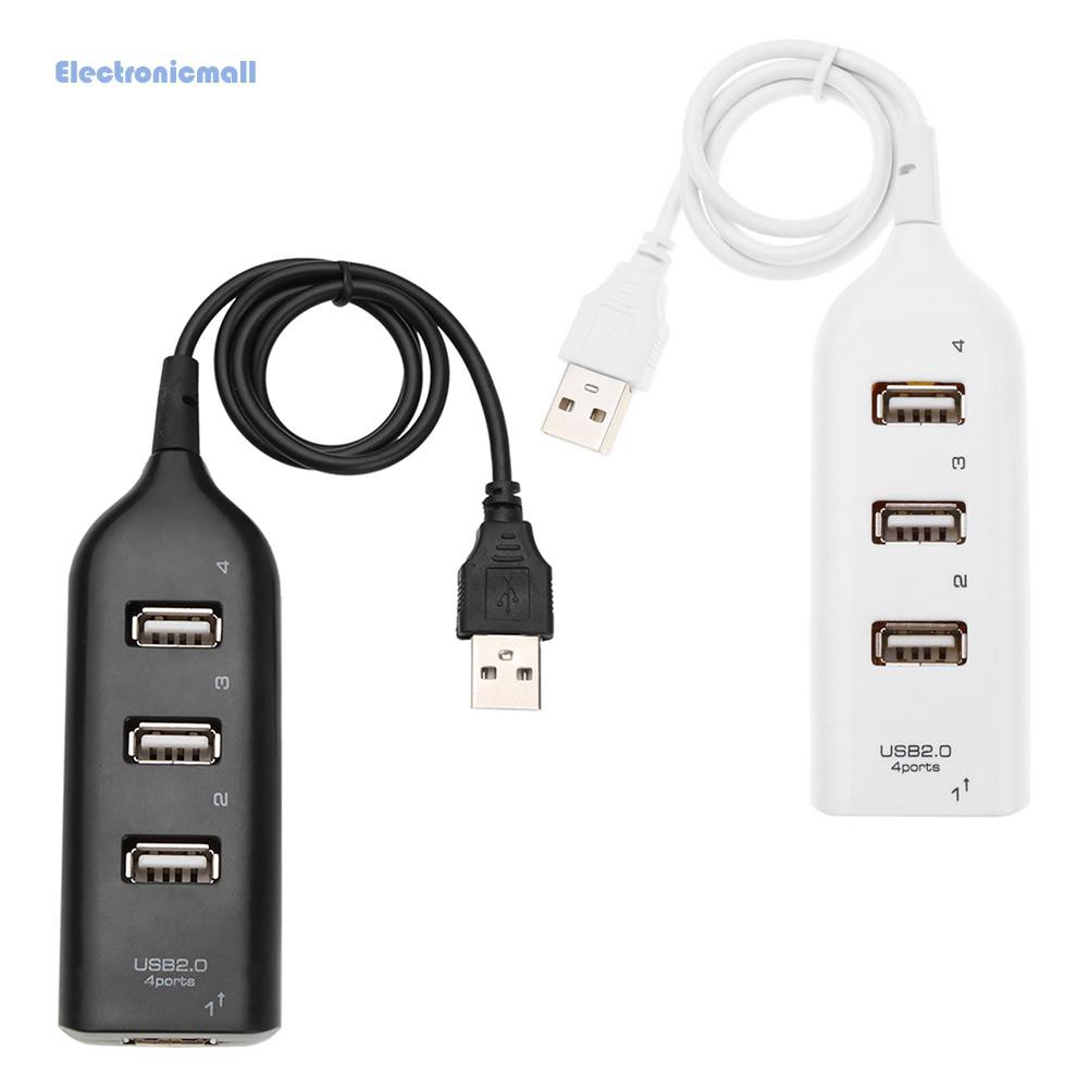 Đầu USB Hub tốc độ cao 5Mbps có 4 cổng USB 2.0 tiện dụng cho máy tính