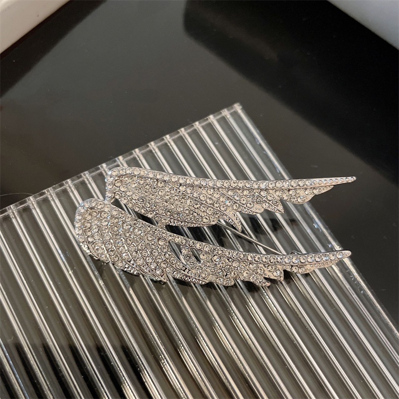 Trâm Cài Áo Hình Cánh Thiên Thần Đính Đá Cao Cấp Thời Trang Dành Cho Nữ