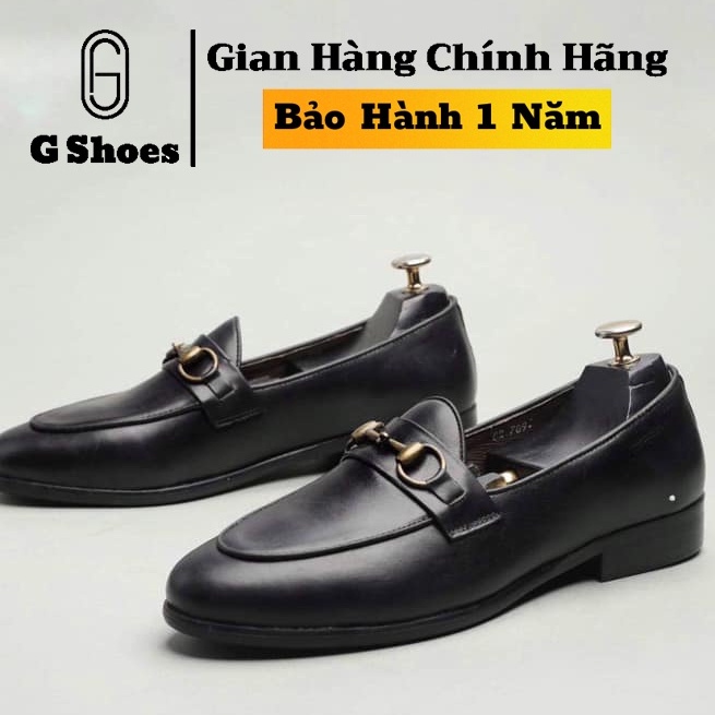 Giày lười nam cao cấp da thật bh 12 tháng kiểu dáng Hàn Quốc - Mã T06