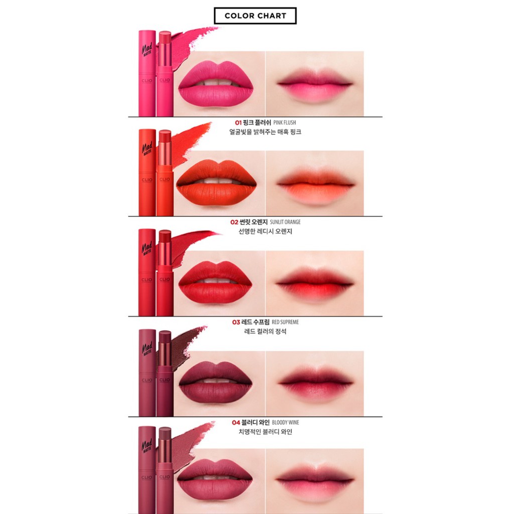 [THANH LÝ] SON THỎI CLIO MAD MATTE LIPS | BigBuy360 - bigbuy360.vn