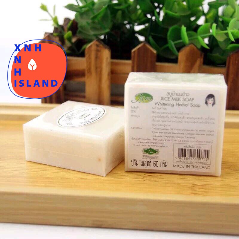 Xà Phòng Cám Gạo Jam Rice Milk Soap Thái Lan - 50g