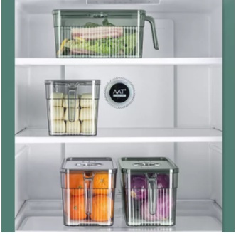 Hộp Đựng Rau Củ Thức Ăn Trong Tủ Lạnh Có Tay Cầm KT :28x13x13cm (ảnh thật)