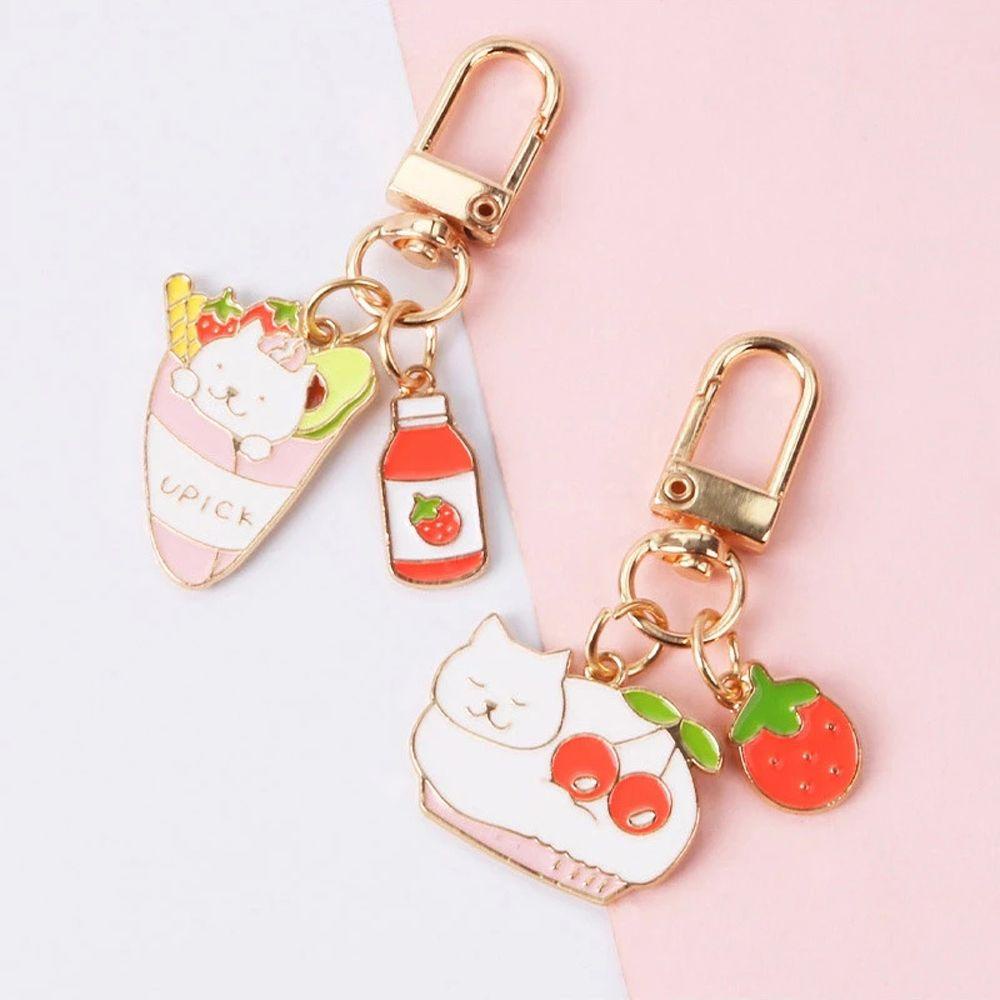 Móc Khóa Kim Loại Hình Chú Mèo Đáng Yêu