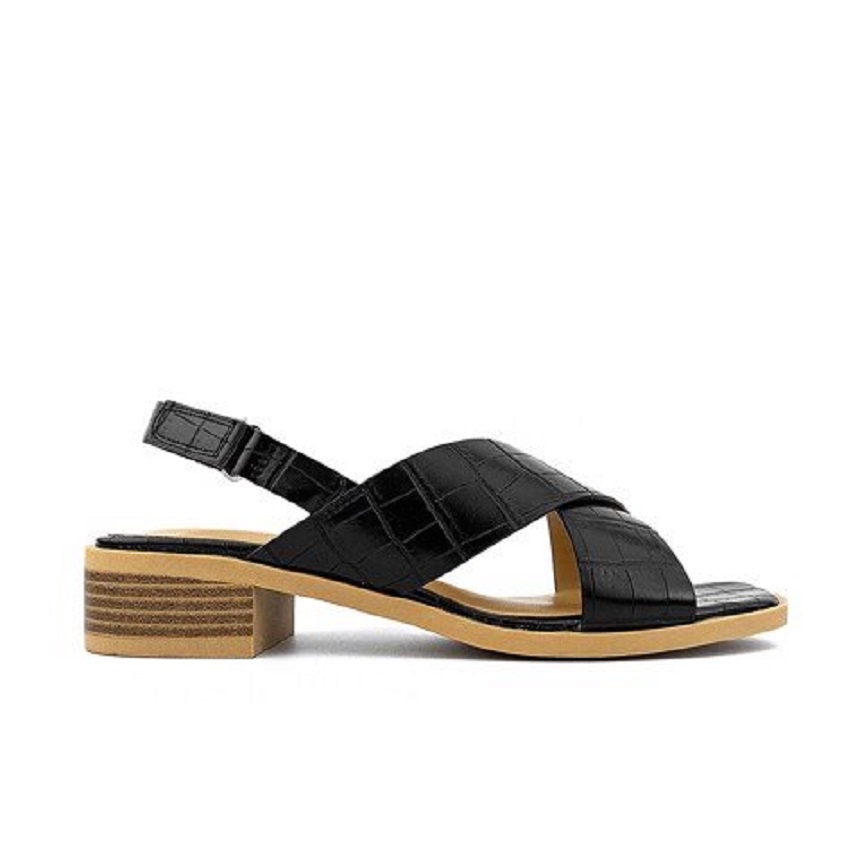 Giày sandal Pabno quai chéo bản to hot Trend 2021 PN13011