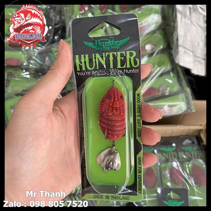 Mồi nhai giả câu lure Hunter V4 3.8cm 7g chuyên câu cá lóc hiệu quả cao