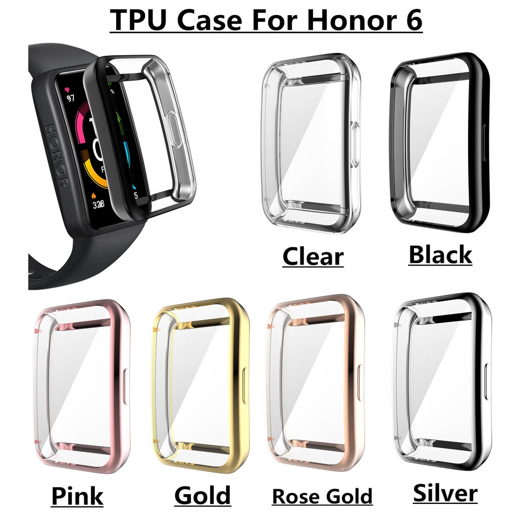 Ốp Nhựa TPU Mạ Điện Cho Huawei Band 7/6 pro/NFC/Honor Band 6