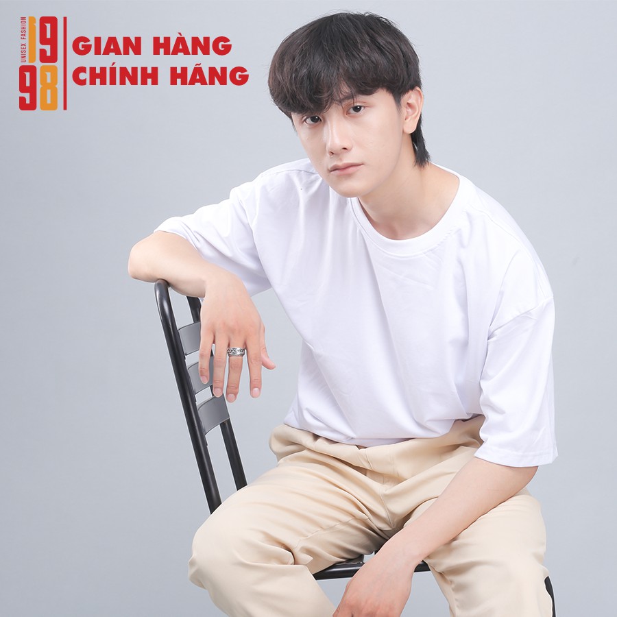 🔥 Áo thun tay lỡ unisex 🔥  áo phông nam nữ áo thun trơn thương hiệu 1998 unisex | BigBuy360 - bigbuy360.vn