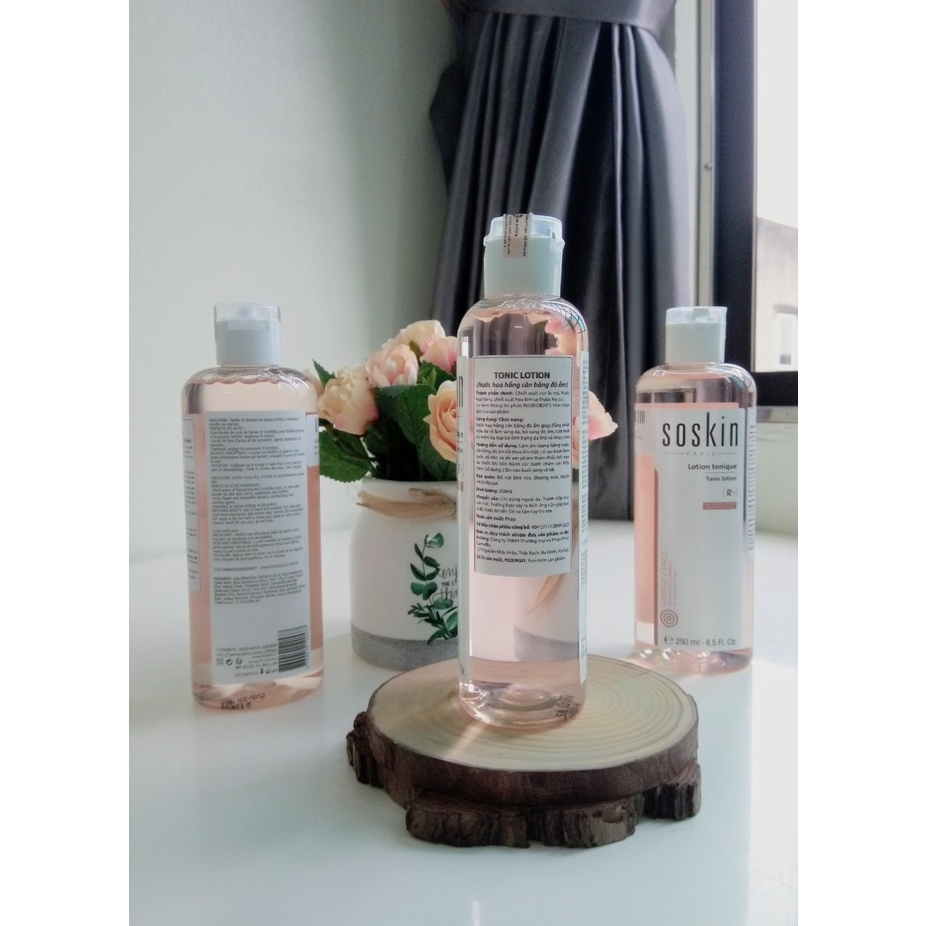 Nước hoa hồng cân bằng ẩm Soskin Tonic Lotion 250ml