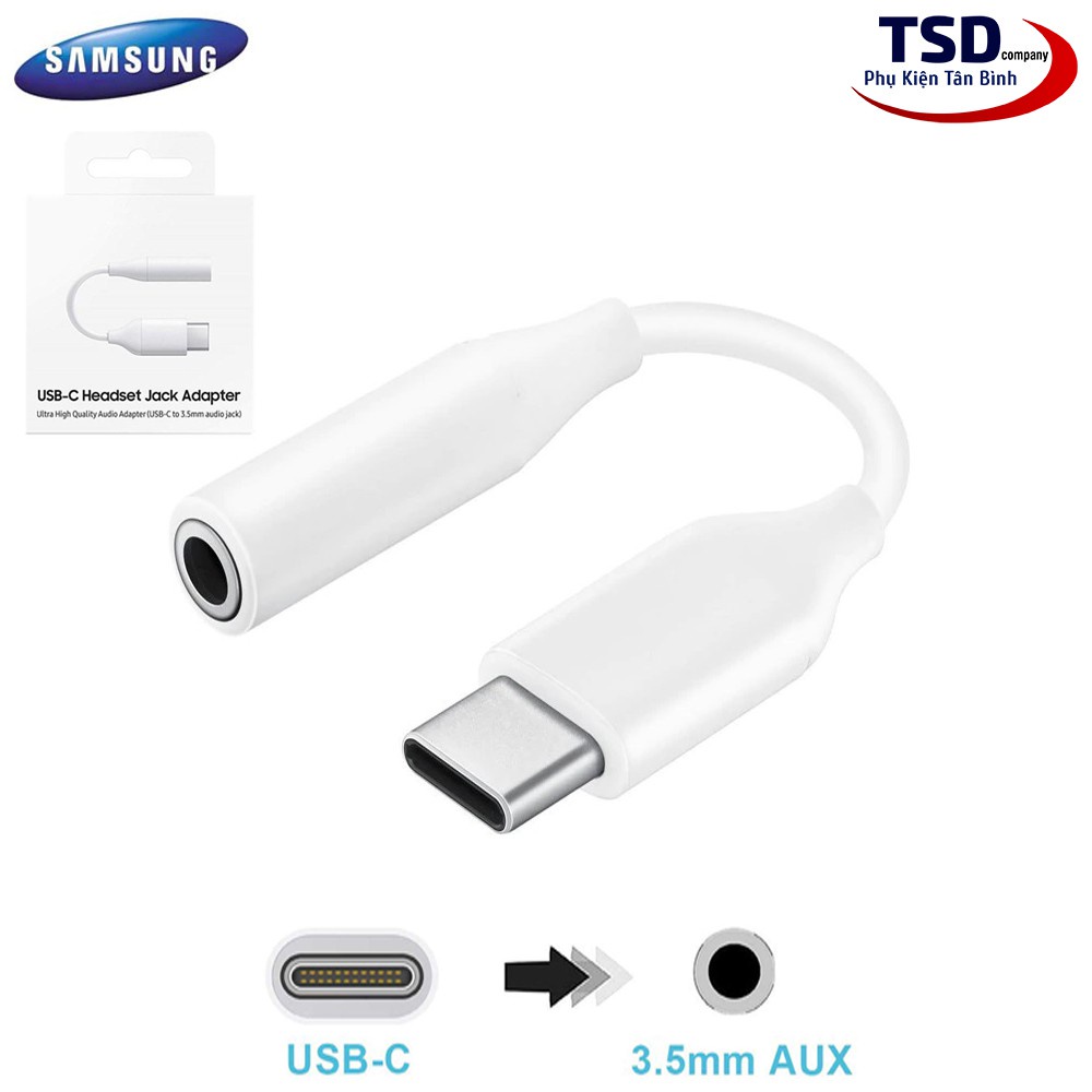 Cáp chuyển đổi và jack chuyển tai nghe type c sang 3.5mm chính hãng