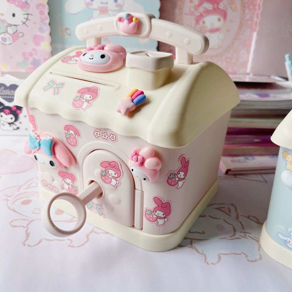 Hộp Đựng Tiền Tiết Kiệm Hình Chú Chó Melody Dễ Thương Để Bàn Cho Bé Gái