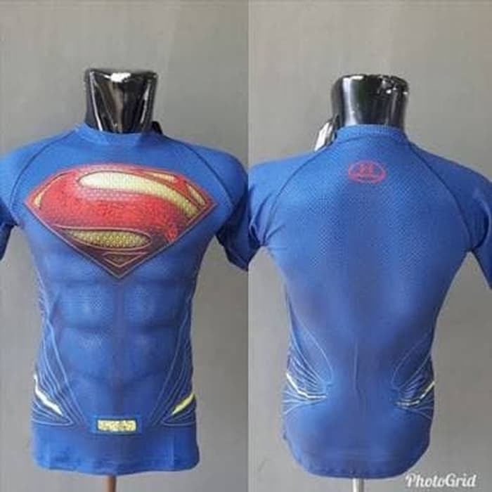 Áo Thun Thể Thao In Hình Siêu Anh Hùng Superman Cá Tính Cho Nam