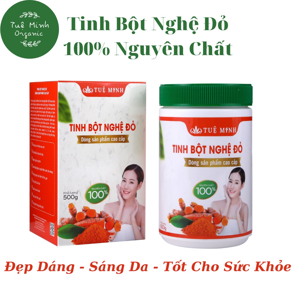 1KG Tinh Bột Nghệ Đỏ Nguyên Chất Tuệ Minh , Bột Nghệ Cao Cấp Ngăn Ngừa Viêm Loét Dạ Dày, Làm Đẹp Da