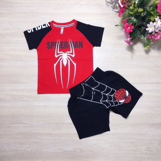 Đồ bộ cho bé trai hình siêu nhân nhện .
