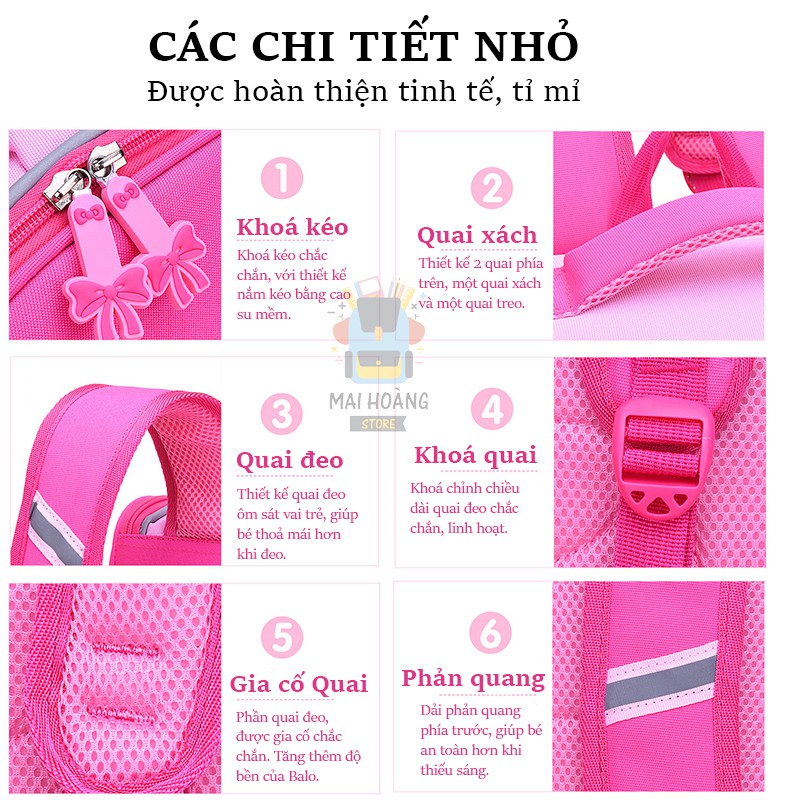 [Mã MAIHSN11 giảm 20k] Balo chống gù, hình THỎ CON DỄ THƯƠNG cho bé, chống gù, siêu nhẹ, siêu bền