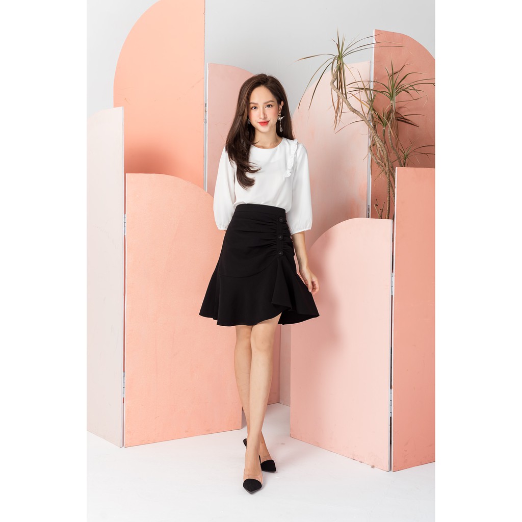 KOKA Design Sơ mi bèo ngực AO0060