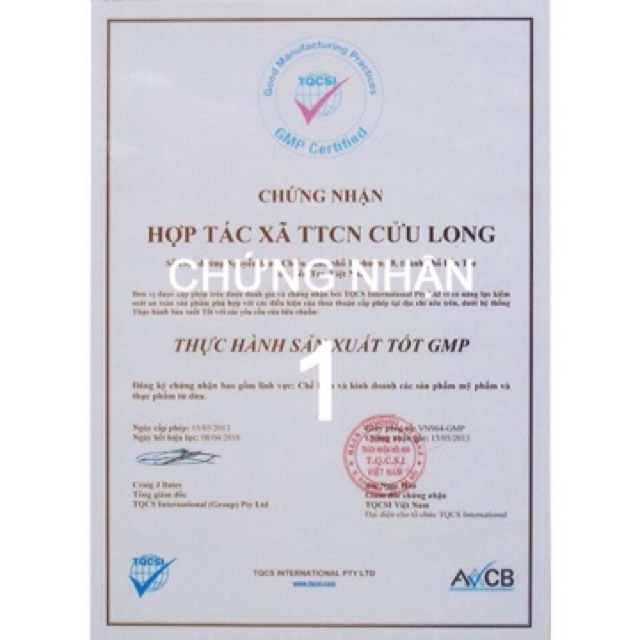 01 gói  Mặt nạ dừa dành cho mắt Cửu Long giảm thâm quầng bọng mắt lên men công nghệ sinh học