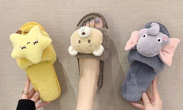 Dép bông mặt gấu 🐻