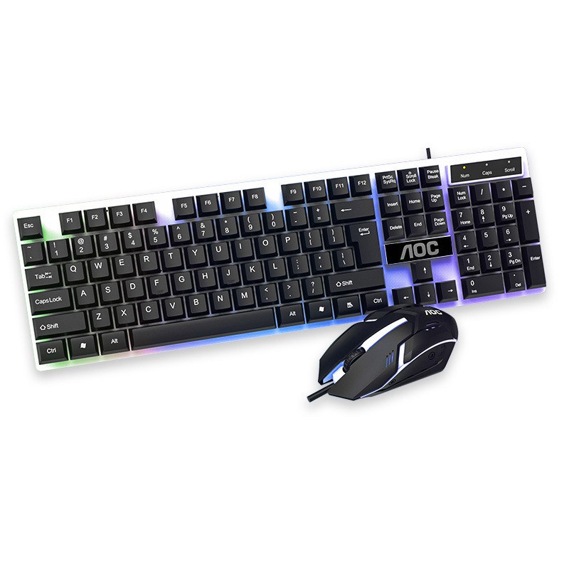 Combo Phím Chuột Có Dây AOC Km100 Chính Hãng (màu ngẫu nhiên)