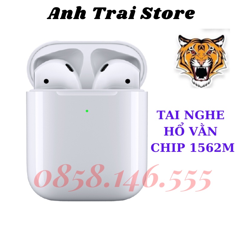 TAI NGHE AIR2 Hổ Vằn Chip Louda 1562M- Tai nghe không dây Định Vị- Đổi Tên Âm Thanh Chuẩn- Bản Louda