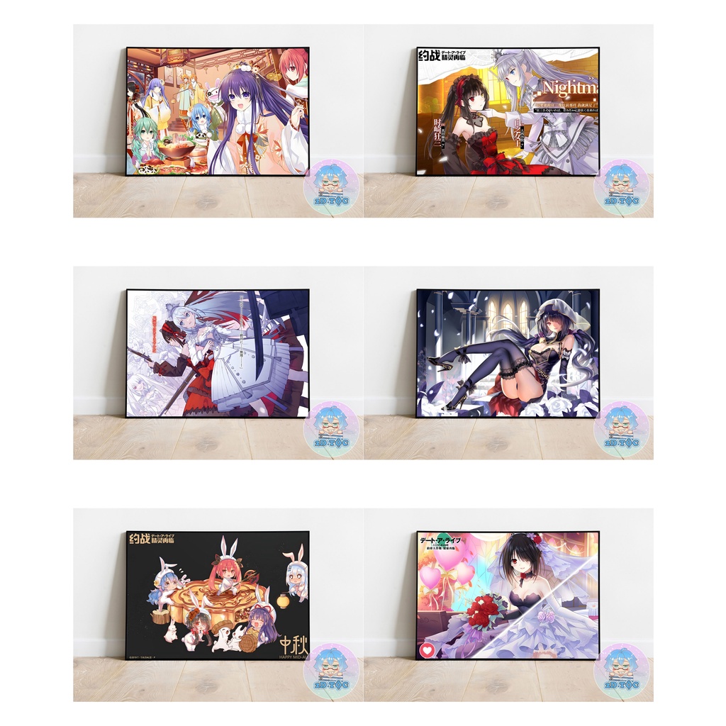 TRANH POSTER A3 TOKISAKI KURUMI (9) ANIME MANGA DATE A LIVE CHẤT LIỆU GIẤY CAO CẤP - 2D TỘC SHOP