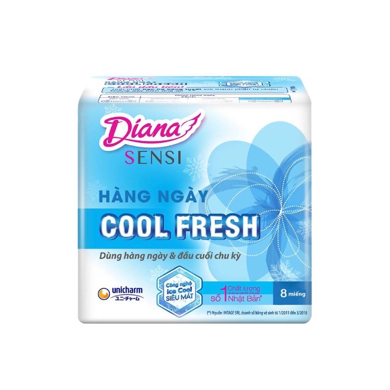 Băng vệ sinh hàng ngày Diana Sensi Cool Fresh 20 miếng