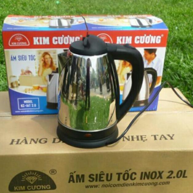 [FREESHIP] ẤM ĐUN NƯỚC,BÌNH NƯỚC SIÊU TỐC 2L KIM CƯƠNG