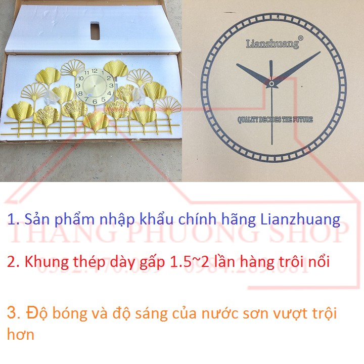 Đồng Hồ Treo Tường Decor TP-071 (Tặng Máy Đồng Hồ Thay Thế)