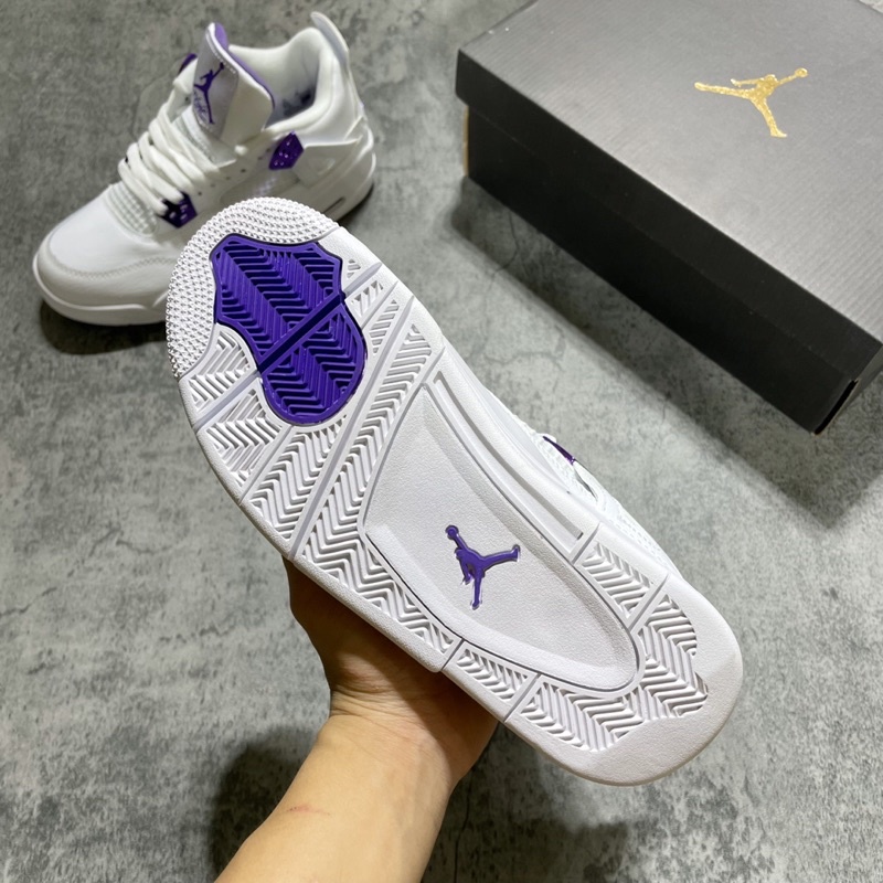 GIÀY JD4 RETRO METALLIC PURPLE TRẮNG TÍM LAI AU