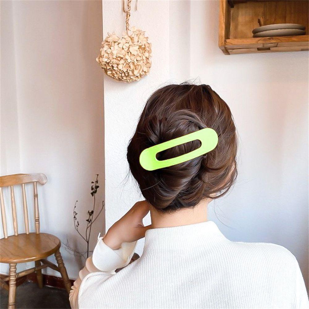 Kẹp Tóc Màu Trơn Đơn Giản Thời Trang Dành Cho Nữ