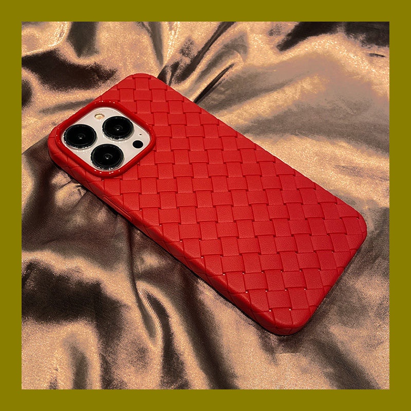 Ốp Điện Thoại Dẻo Dạng Bện Chống Sốc Thoáng Khí Cho Iphone 13 12 11 Pro Max Xs X XR Max 7 8 PLUS