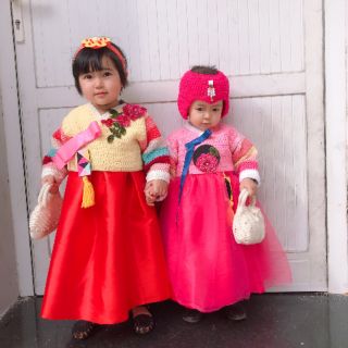 Set phụ kiện móc Hanbok cho bé gái