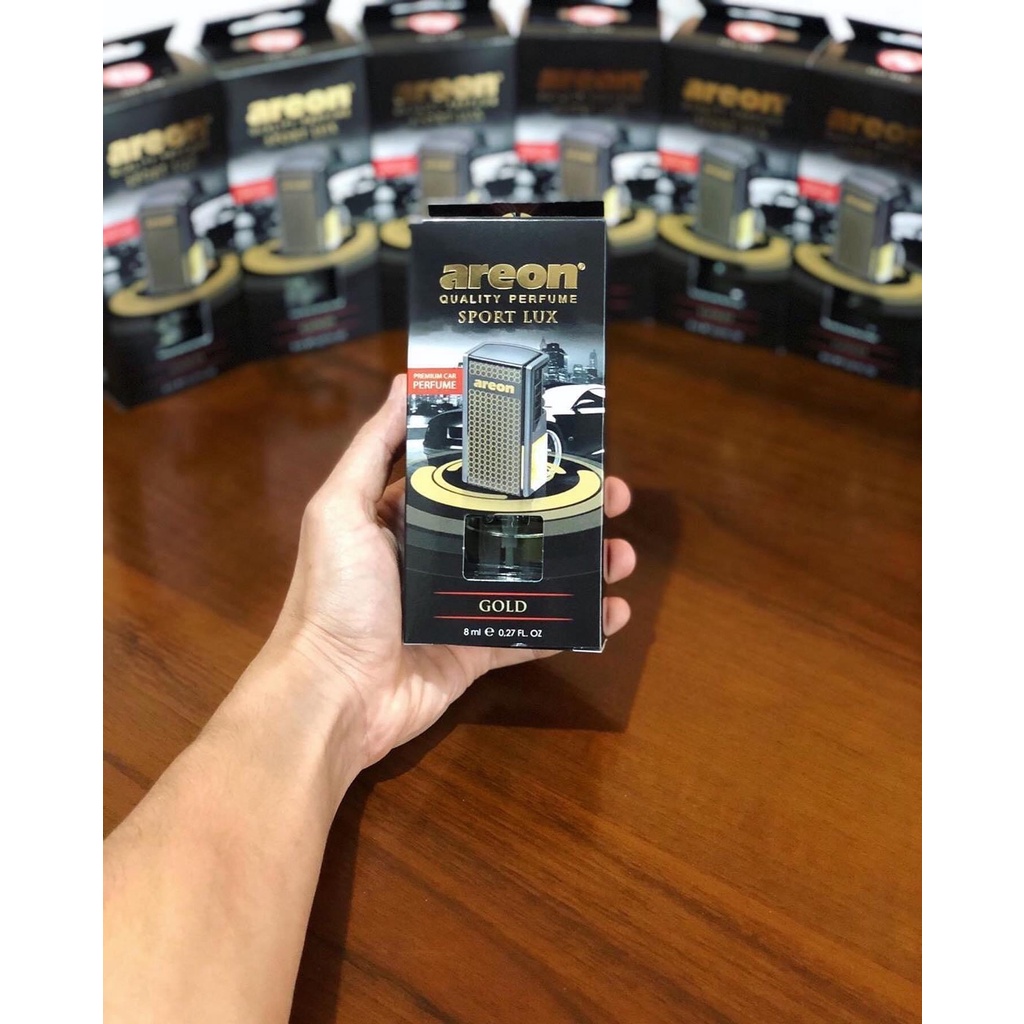 Nước Hoa Ô tô AREON Cài Cửa gió Điều Hòa Sport LUX (tặng kèm 1 khăn lau xe).