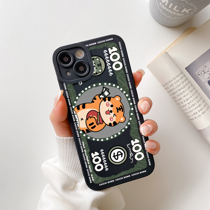 Ốp lưng iphone cạnh vuông lỗ camera hổ money 6/6s/7/8/8plus/x/xr/xs/11/12/13/pro/max/plus/promax-SALE HOT U3-1