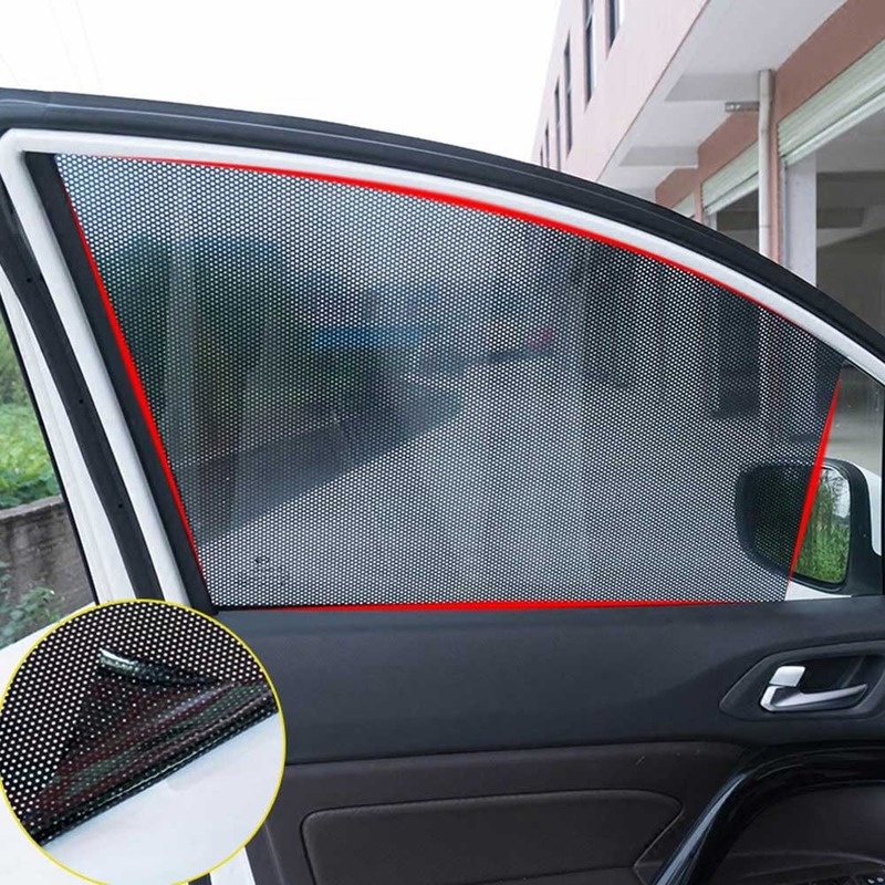 2pcs Car Window Sunshade Cover UV Protection Static Cling Sticker Film Car Sunroof Window Film