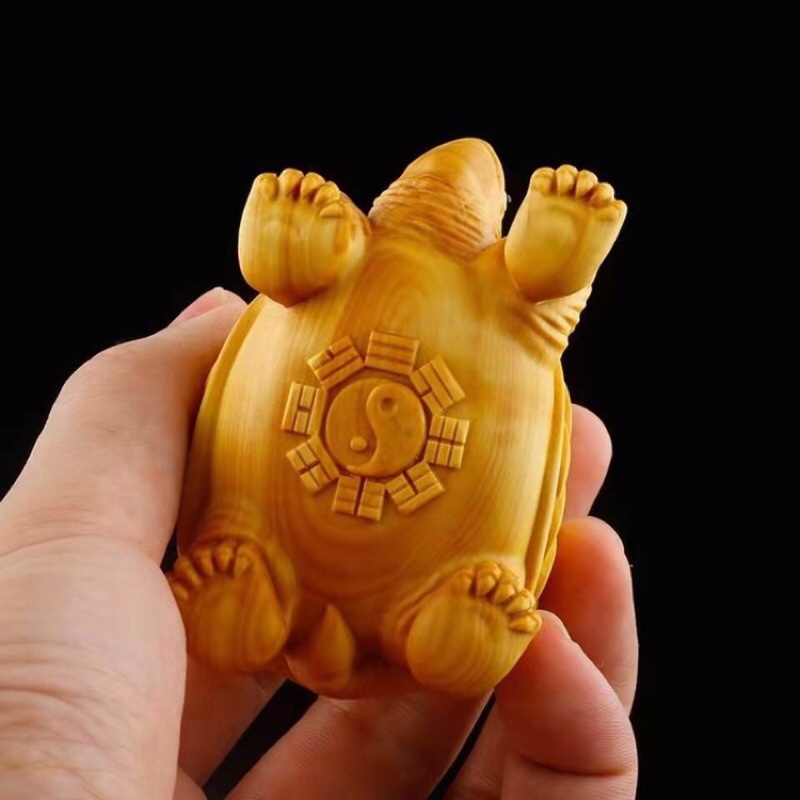 Tượng gỗ: Rùa Tài Lộc