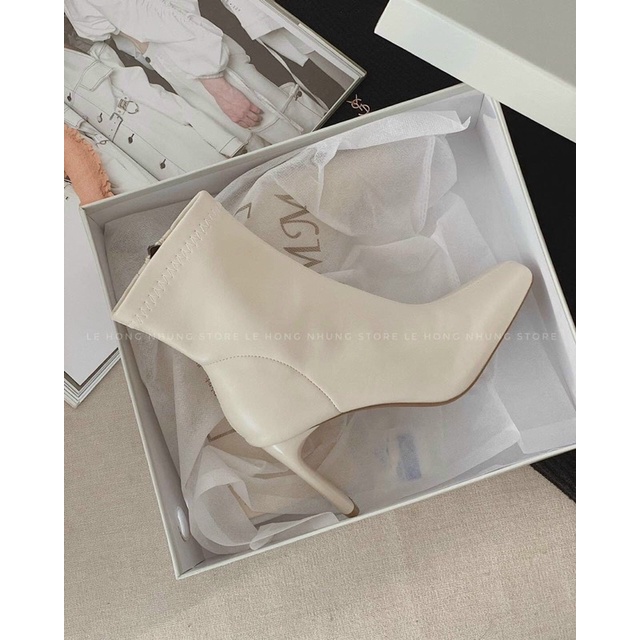 Boots gót mảnh 7cm đẹp sang chảnh fullbox