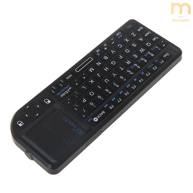 Bàn Phím Tích Hợp Chuột Không Dây Mi Rii Mini X1 2.4g Cho Pc Notebook Smart Tv