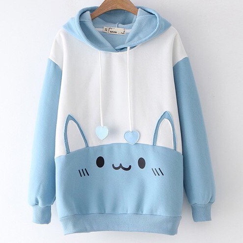 Áo khoác, áo hoodie unisex nam nữ nỉ ngoại cartoon meow siêu cute năng động thời trang học đường